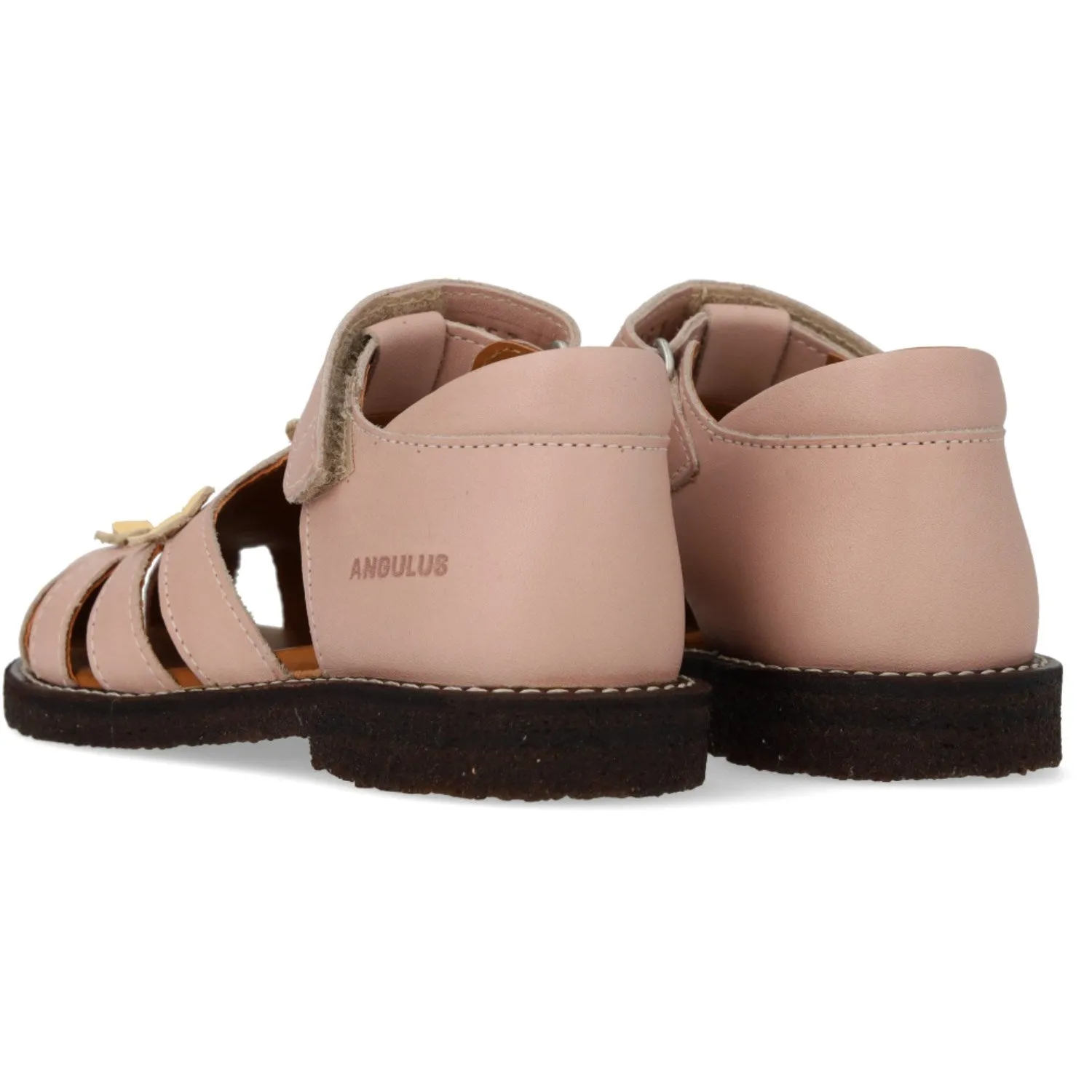 Angulus Rosebud/Mellow Yellow Sandal Mit Blumenapplikationen