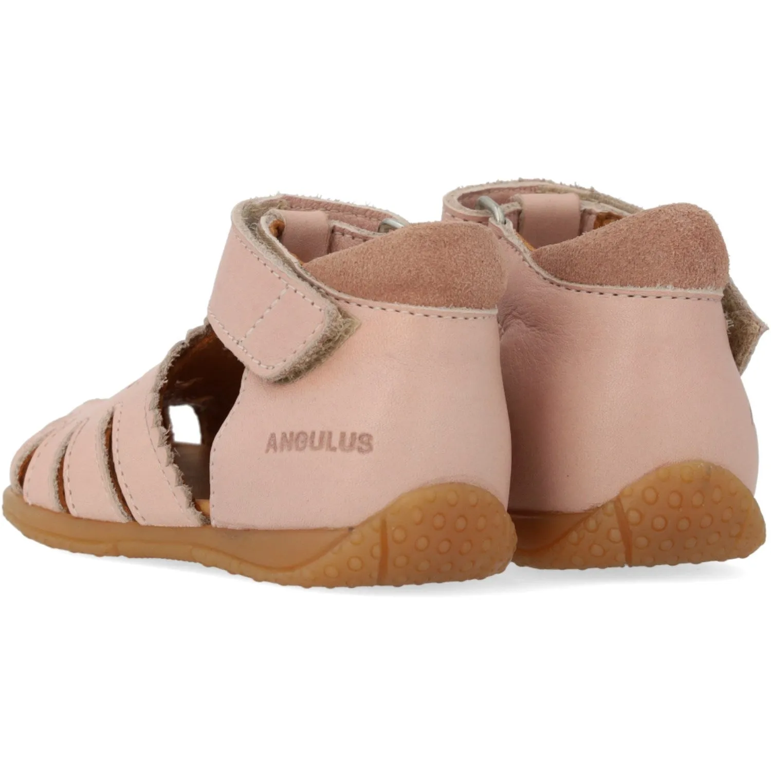 Angulus Rosebud/Rosebud Barnets Erster Sandalen mit ausgestanztem Herz-Muster