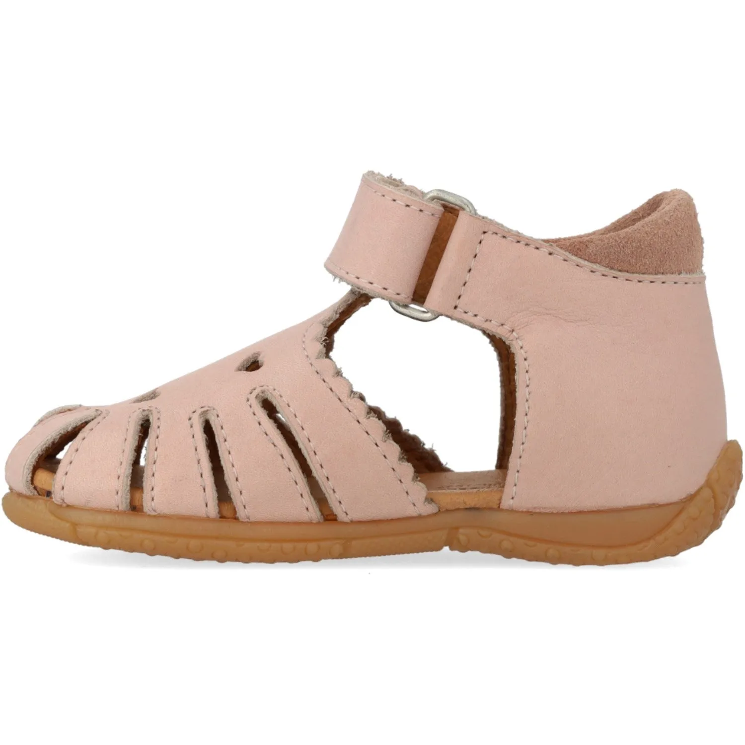 Angulus Rosebud/Rosebud Barnets Erster Sandalen mit ausgestanztem Herz-Muster