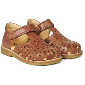 Angulus Sandale W. mit Klettverschluss und Herzen in Beige