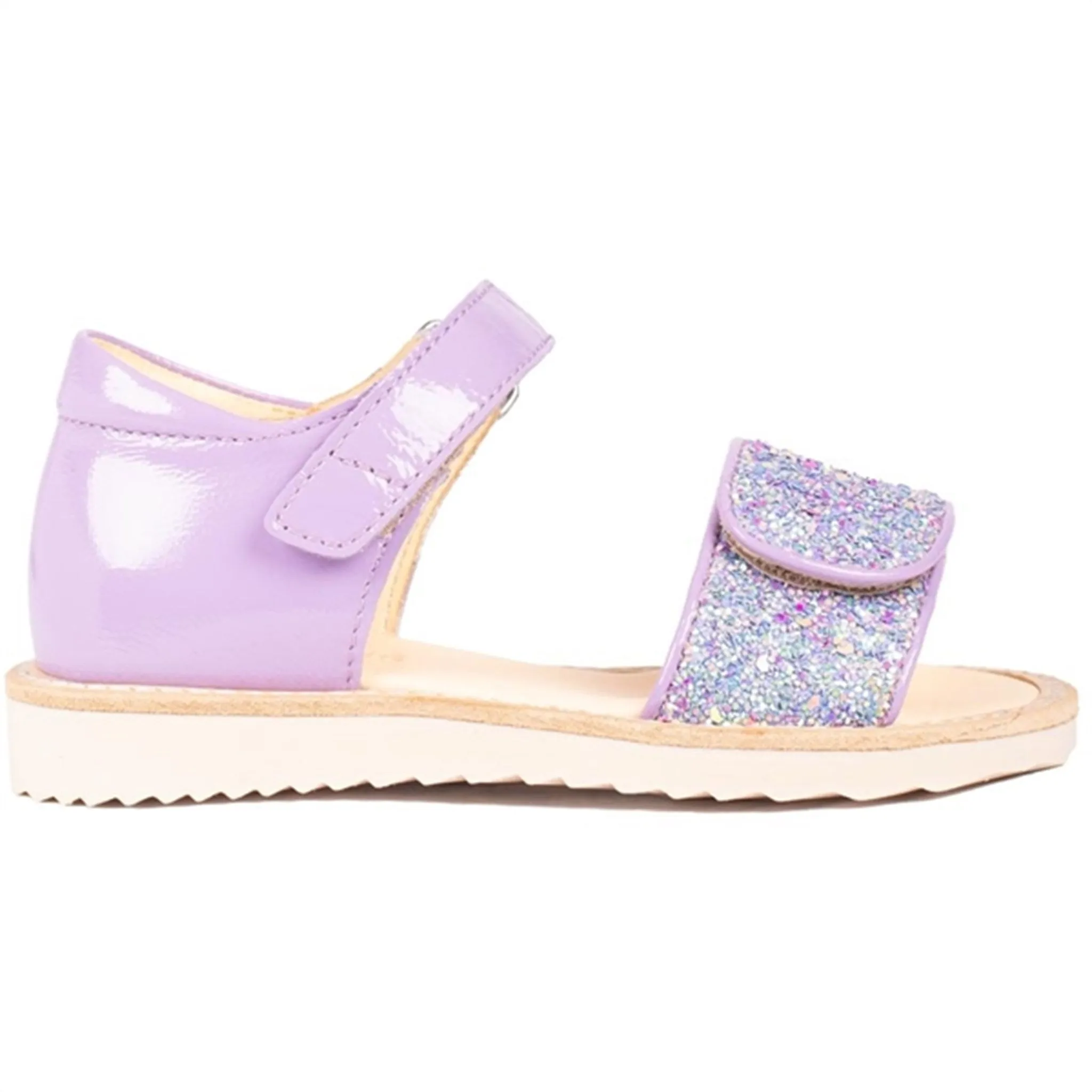 Angulus Sandalen Lila/Konfetti Glitzer