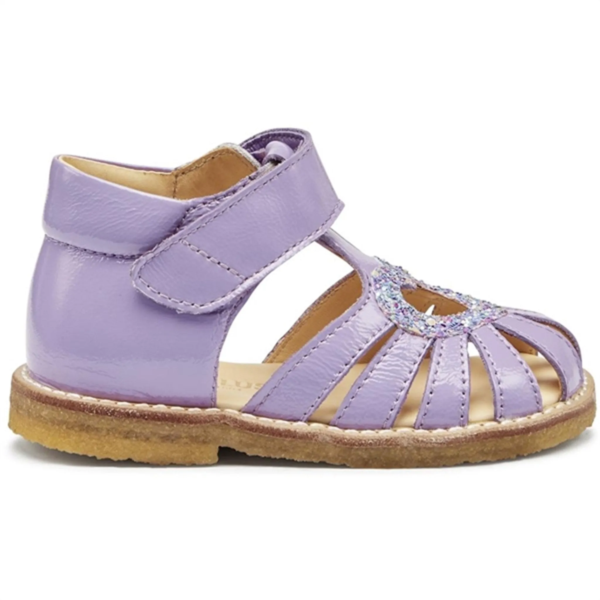 Angulus Starter Sandalen Lila/Konfetti Glitzer