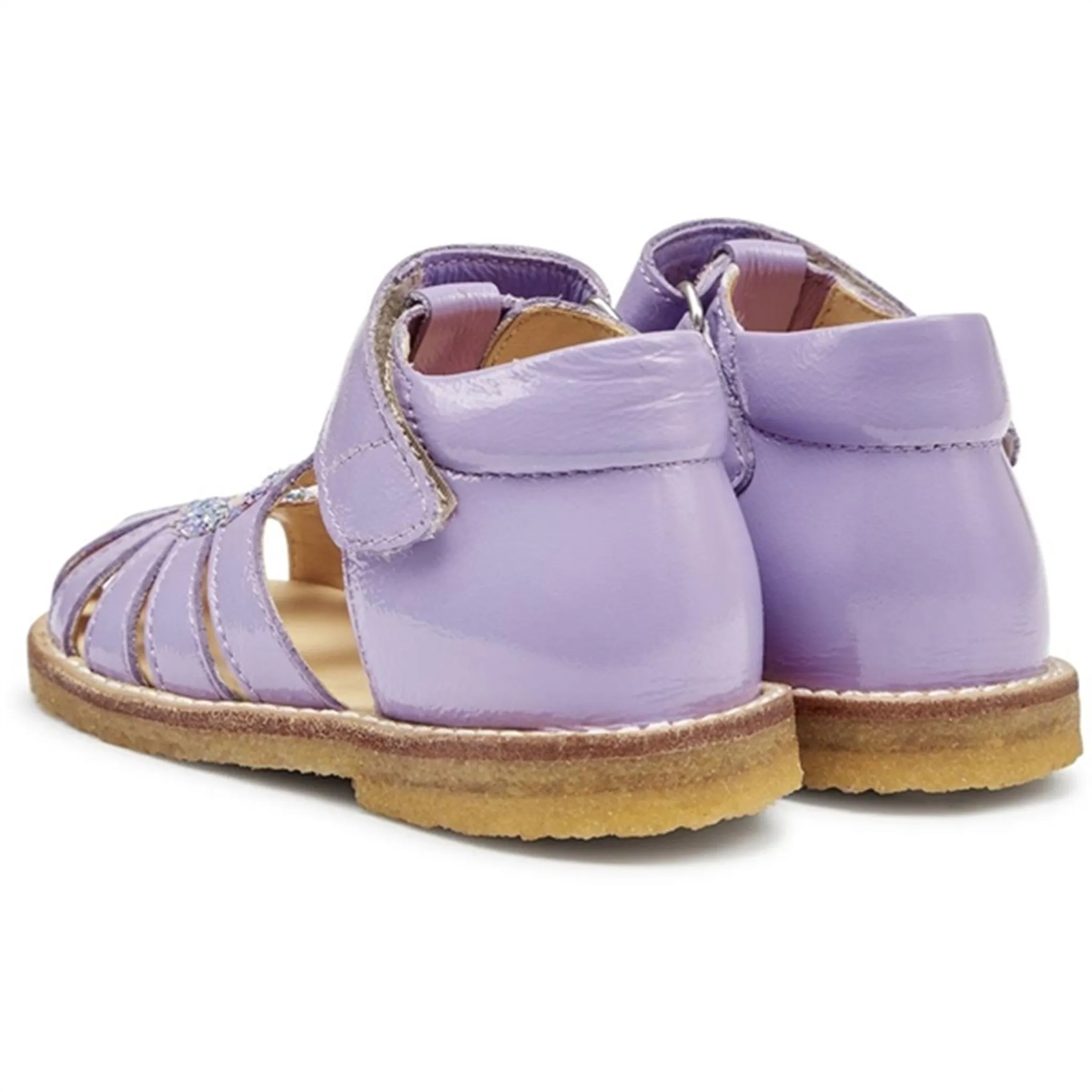 Angulus Starter Sandalen Lila/Konfetti Glitzer