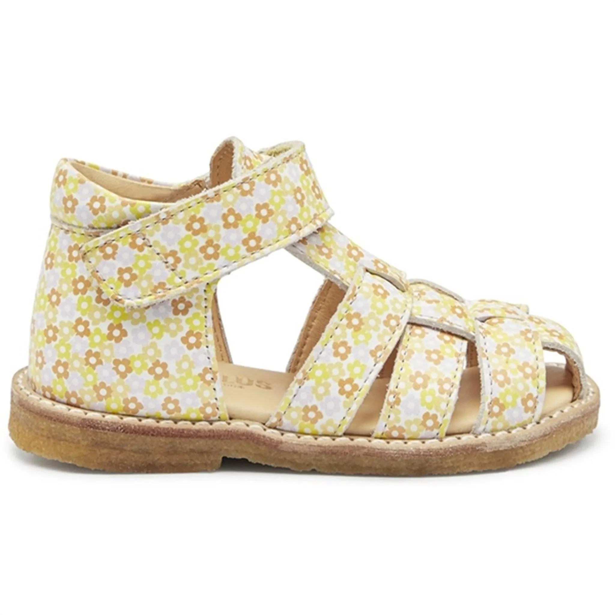 Angulus Starter Sandalen Gelbe Blumenprint