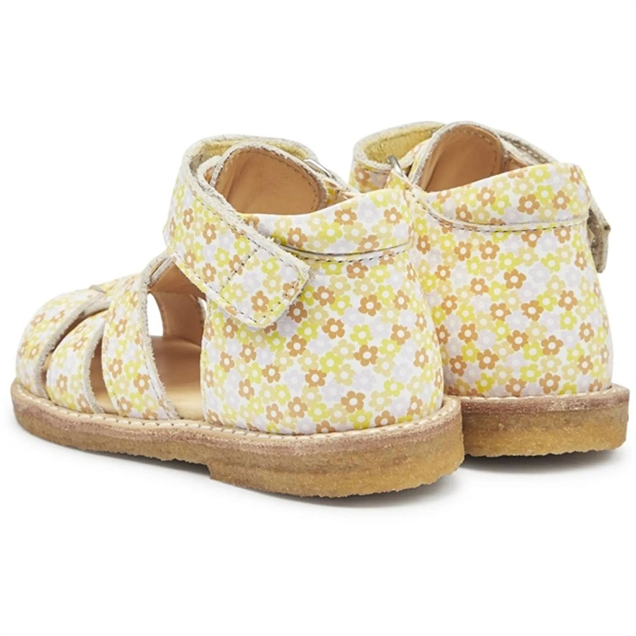 Angulus Starter Sandalen Gelbe Blumenprint