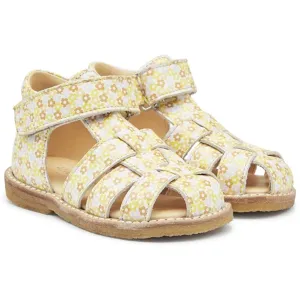 Angulus Starter Sandalen Gelbe Blumenprint