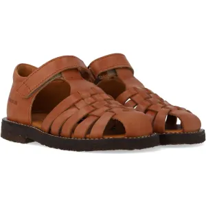 Angulus Tan Geflochtener Leder-Sandal