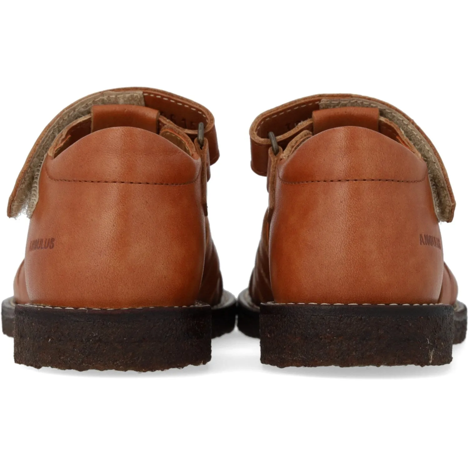 Angulus Tan Geflochtener Leder-Sandal