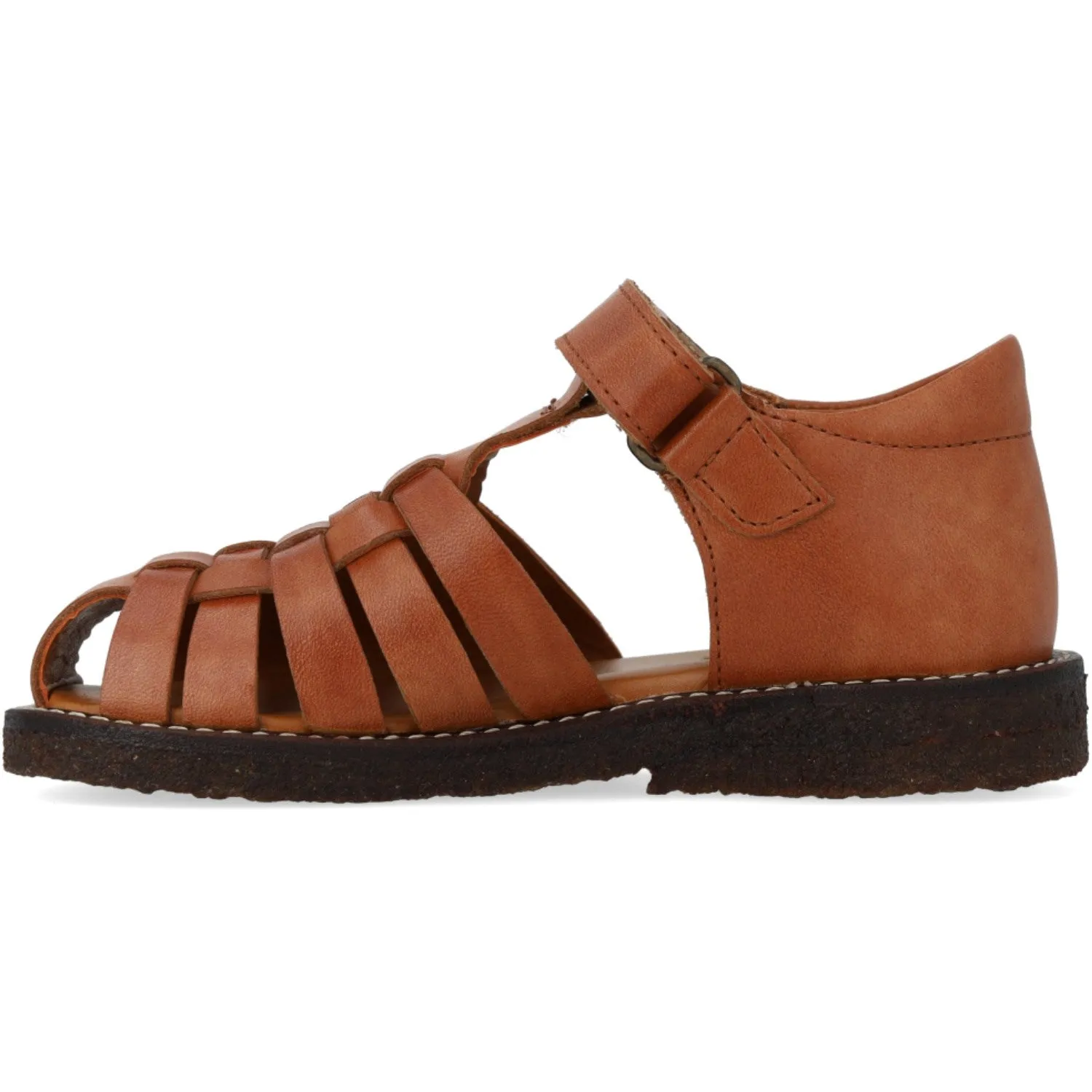 Angulus Tan Geflochtener Leder-Sandal