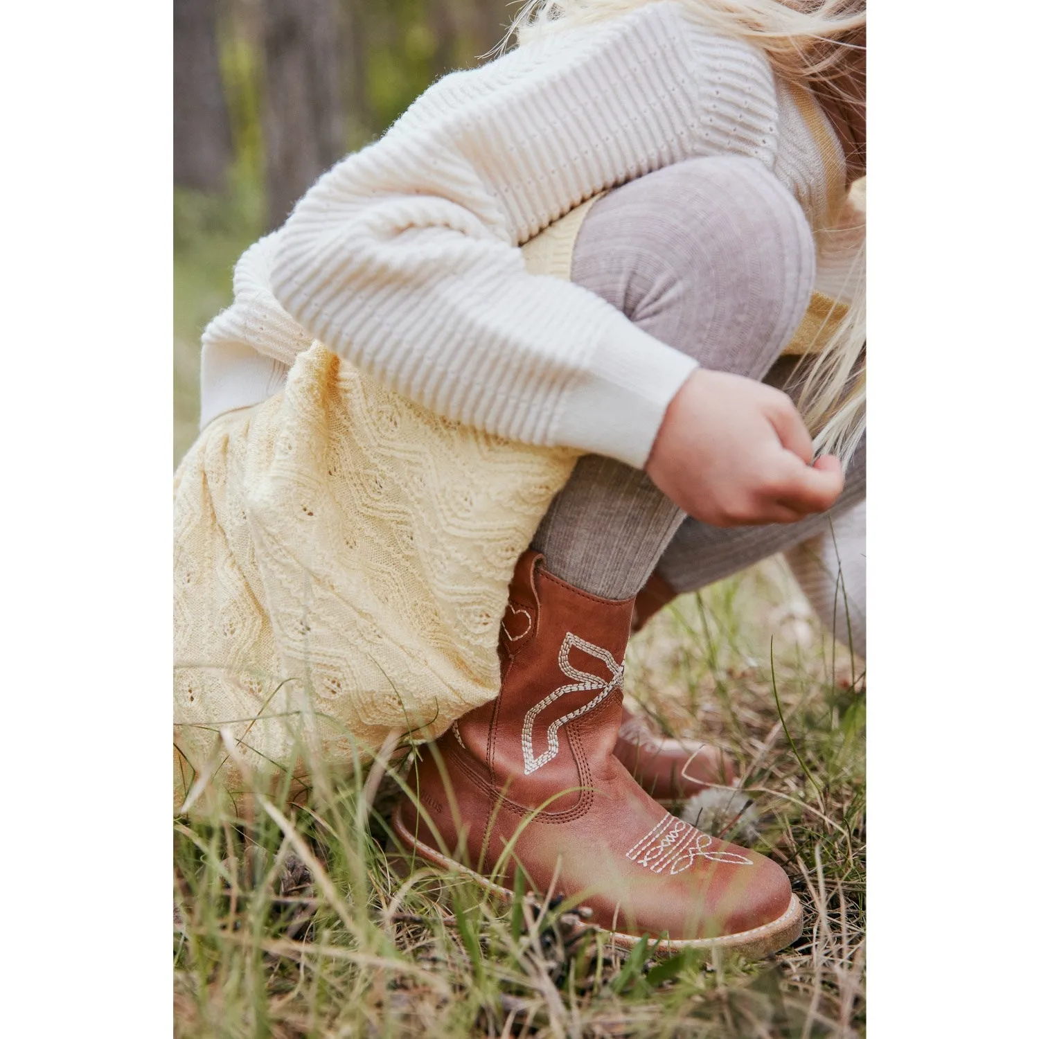 Angulus Tan Cowboy-Stiefel