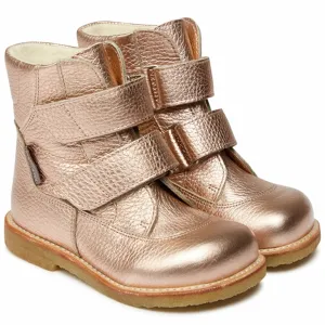 Angulus Tex Stiefel mit Klettverschluss Hellkupfer