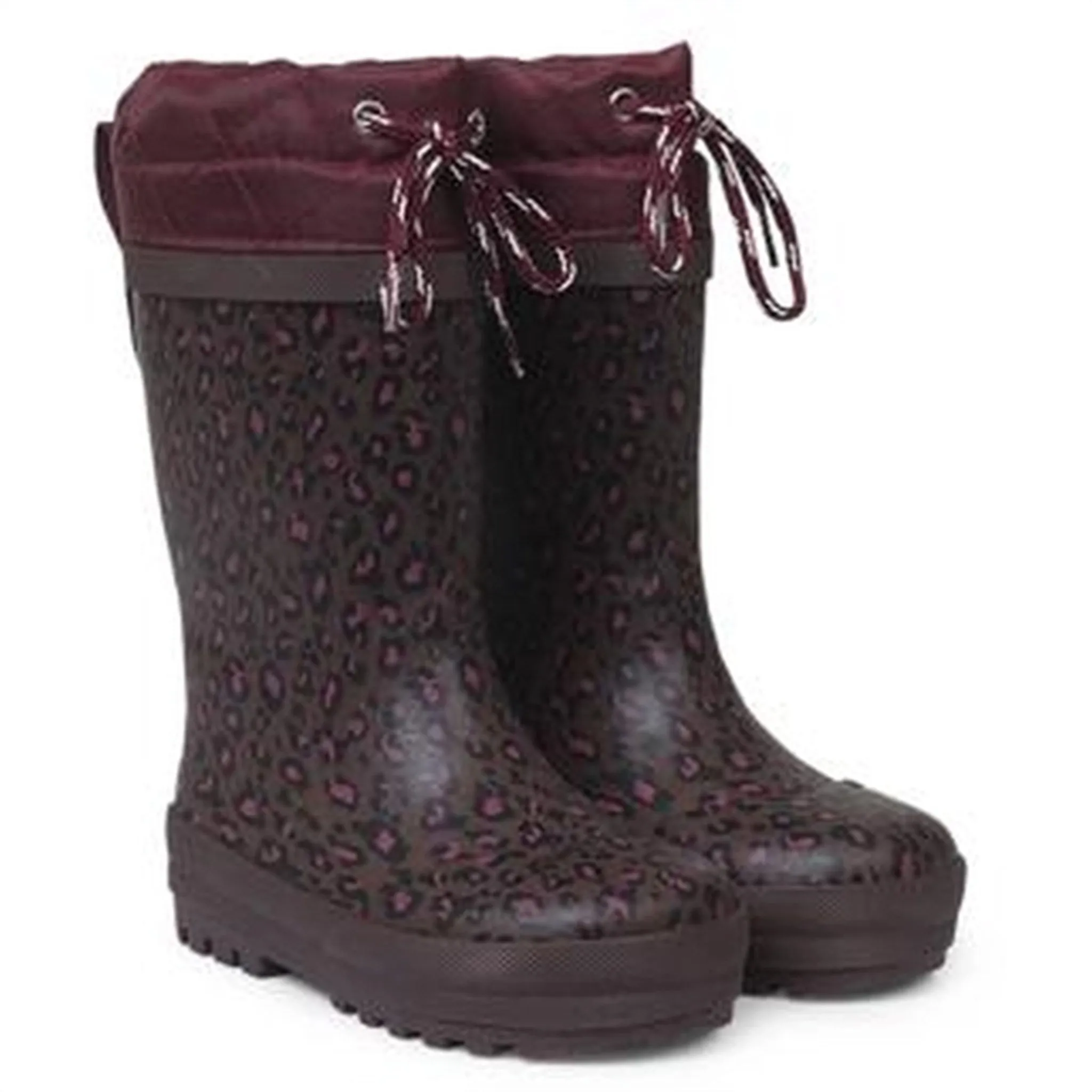 Angulus Thermo Regenstiefel Pflaume Löwen-Print