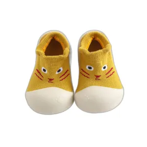 Tier-Sockenschuhe - Gelbe kleine Katze