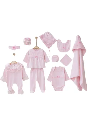 Ann Pink Neugeborenen-Heimkehr-Set (11-teilig)