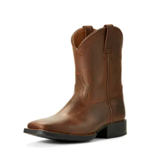 Ariat Kids Heritage Roper Breite Quadratkappe Vintage Braun Ariat Schuhe