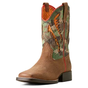 Ariat Kids Quickdraw Venttek Western Boot - Wärmendes Beige/Gebürstetes Camo Ariat Schuhe