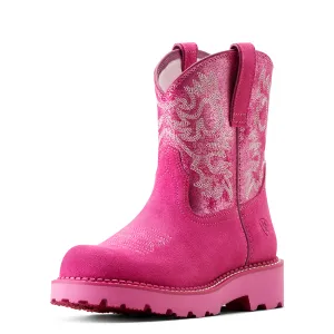 Ariat Damen Fatbaby Stiefel - Knalliges Pink/Pink Metallic Ariat Schuhe