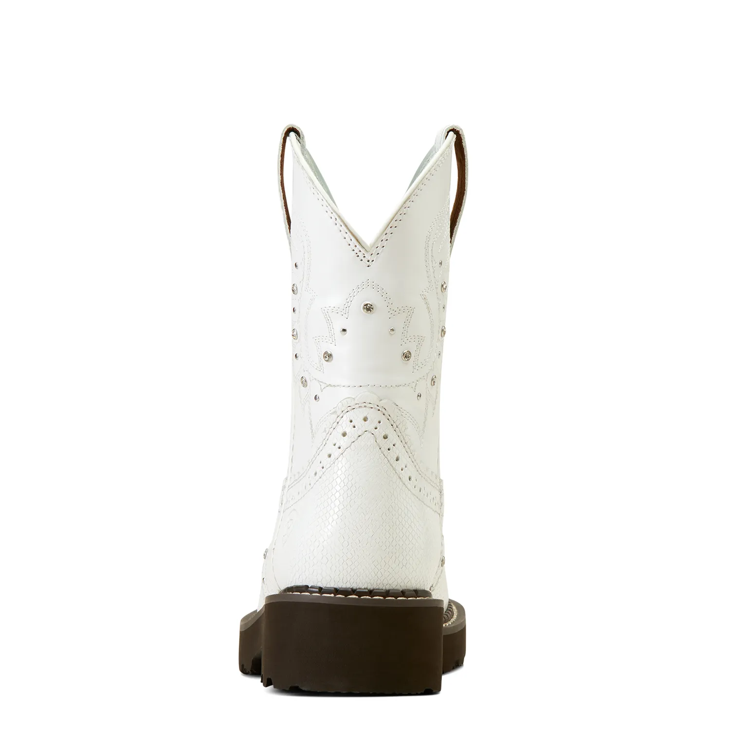 Ariat Damen Gembaby Weiße Schlange Prägung / Opulentes Weiß Ariat Schuhe