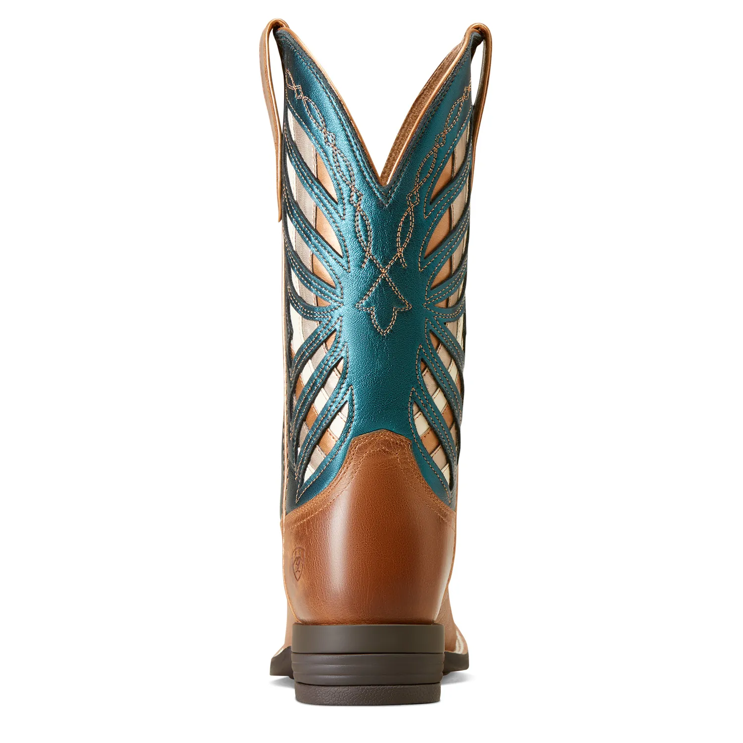 Ariat Damen Longview Westernstiefel Buttered Rum/Metallic Sea Ariat Schuhe