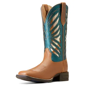 Ariat Damen Longview Westernstiefel Buttered Rum/Metallic Sea Ariat Schuhe