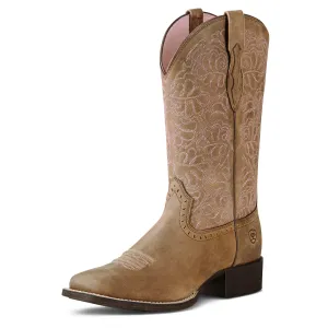 Ariat Damen Round Up Remuda Westernstiefel Braun Bomber Ariat Schuhe