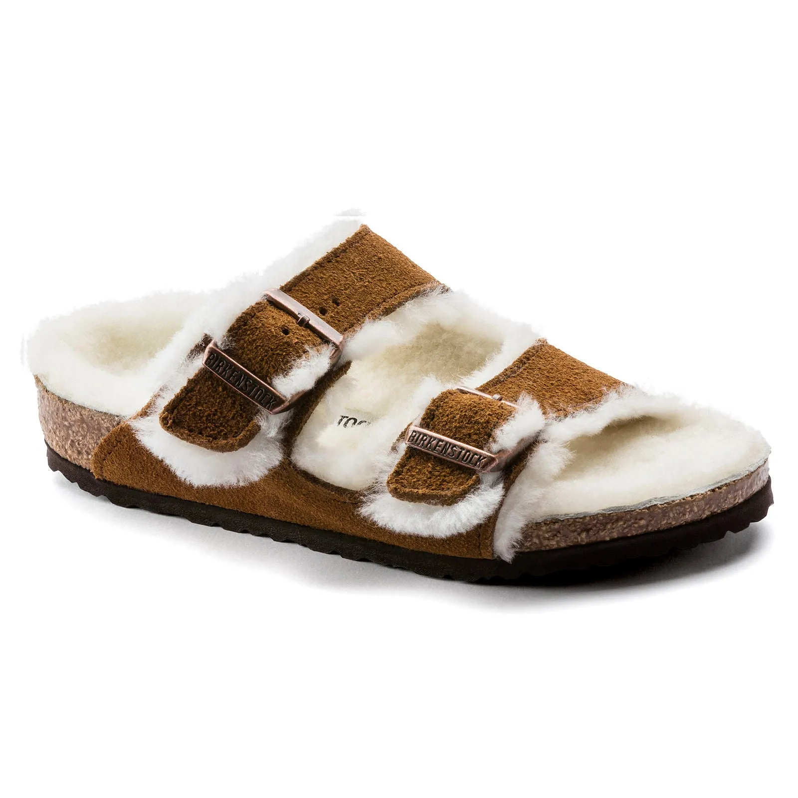 Arizona Wildleder-Sandalen mit Schaffell