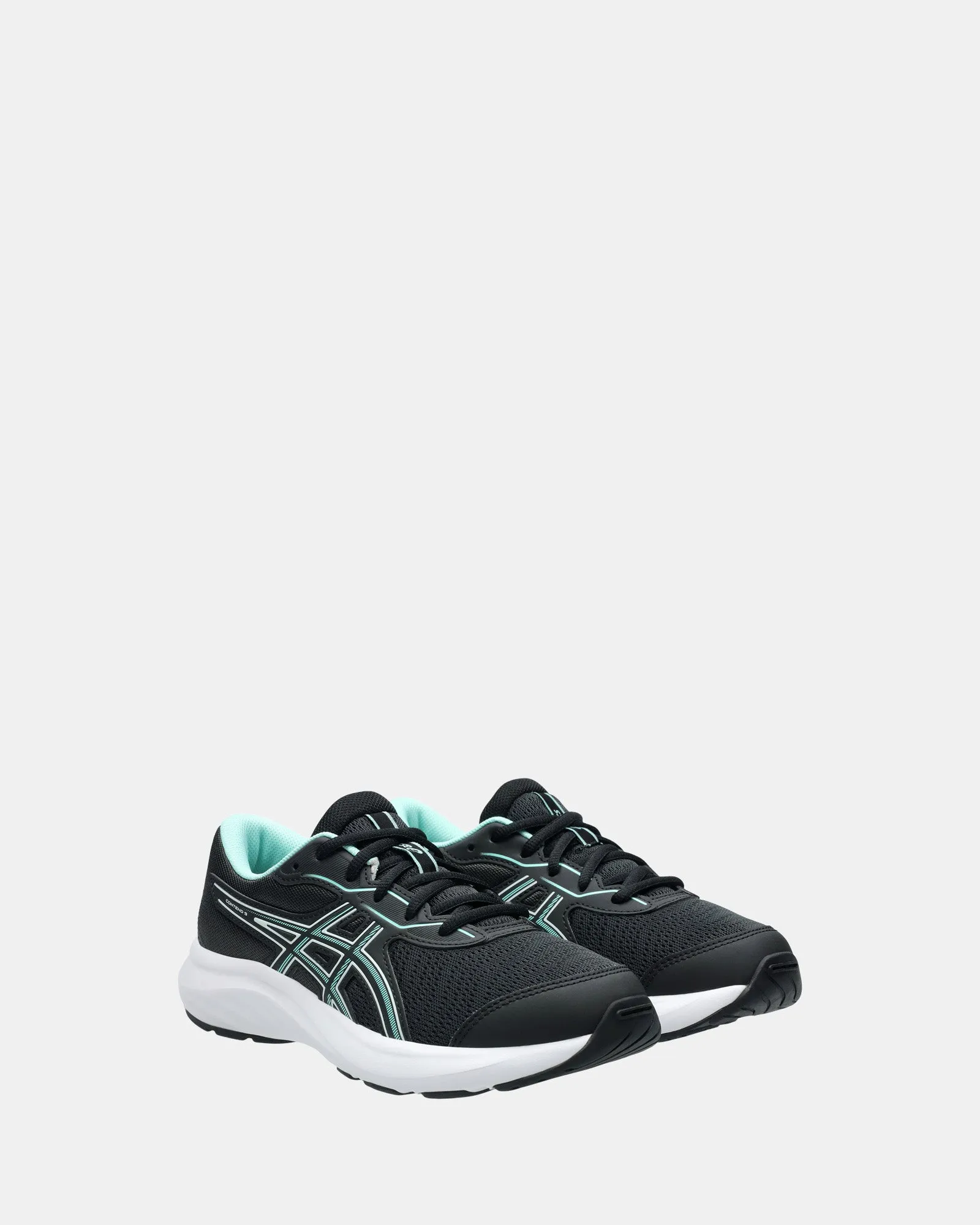 Asics Kinder-Schuhe Contend 9 Gs G Schwarz/Leuchtendes Minzgrün