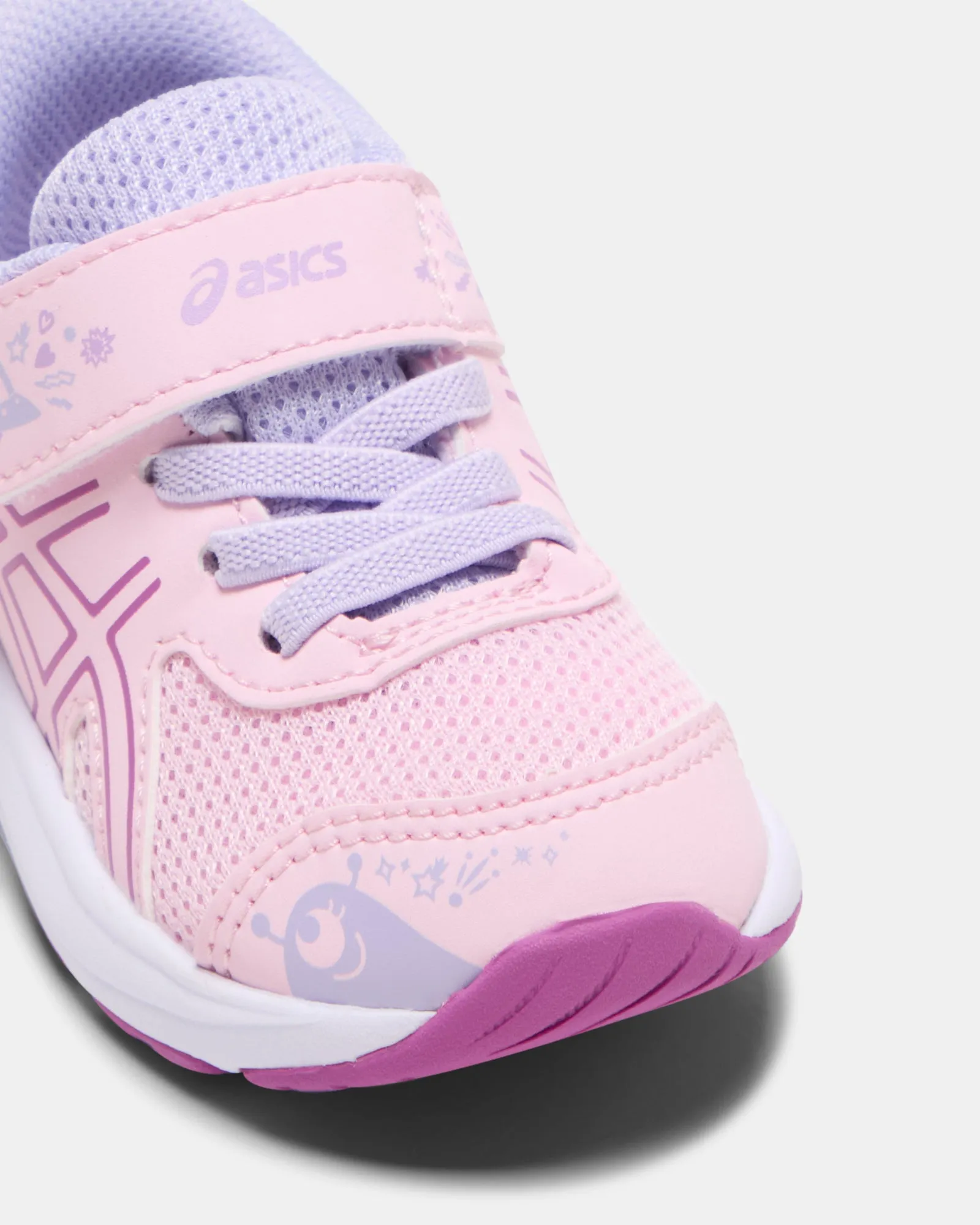 Asics Kinder-Schuhe Contend 9 Schulhof Inf G Zuckerwatte/Knalliges Magenta