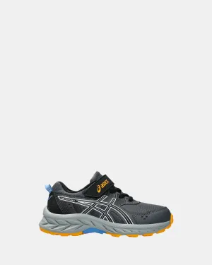 Asics Kinder-Schuhe Pre Venture 9 Vorschul-Träger Grau/Schwarz