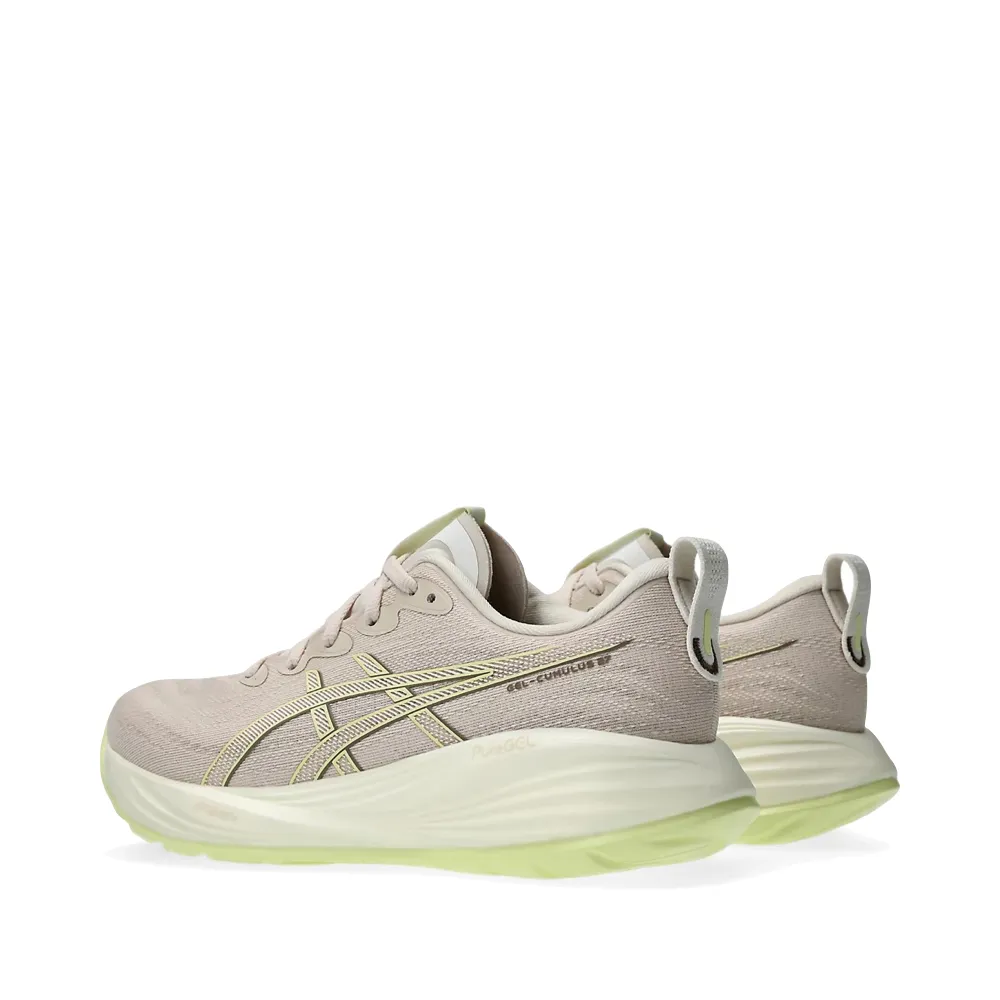 Asics Damen Gel-Cumulus 27 Sneaker in Mineralbeige/Huddle Gelb