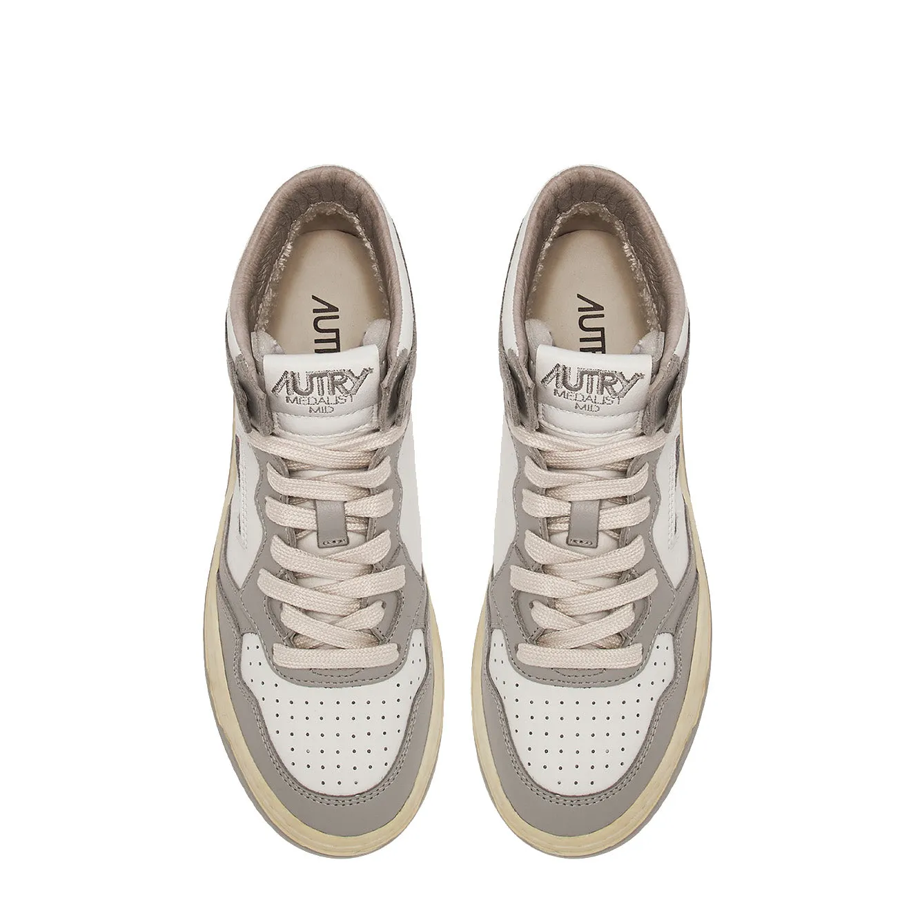 Autry Damen Medalist Mid Trainers Weiß / Vapour