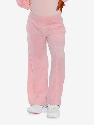AY von AYLA Mädchen Frottier-Flared-Hose in Rosa