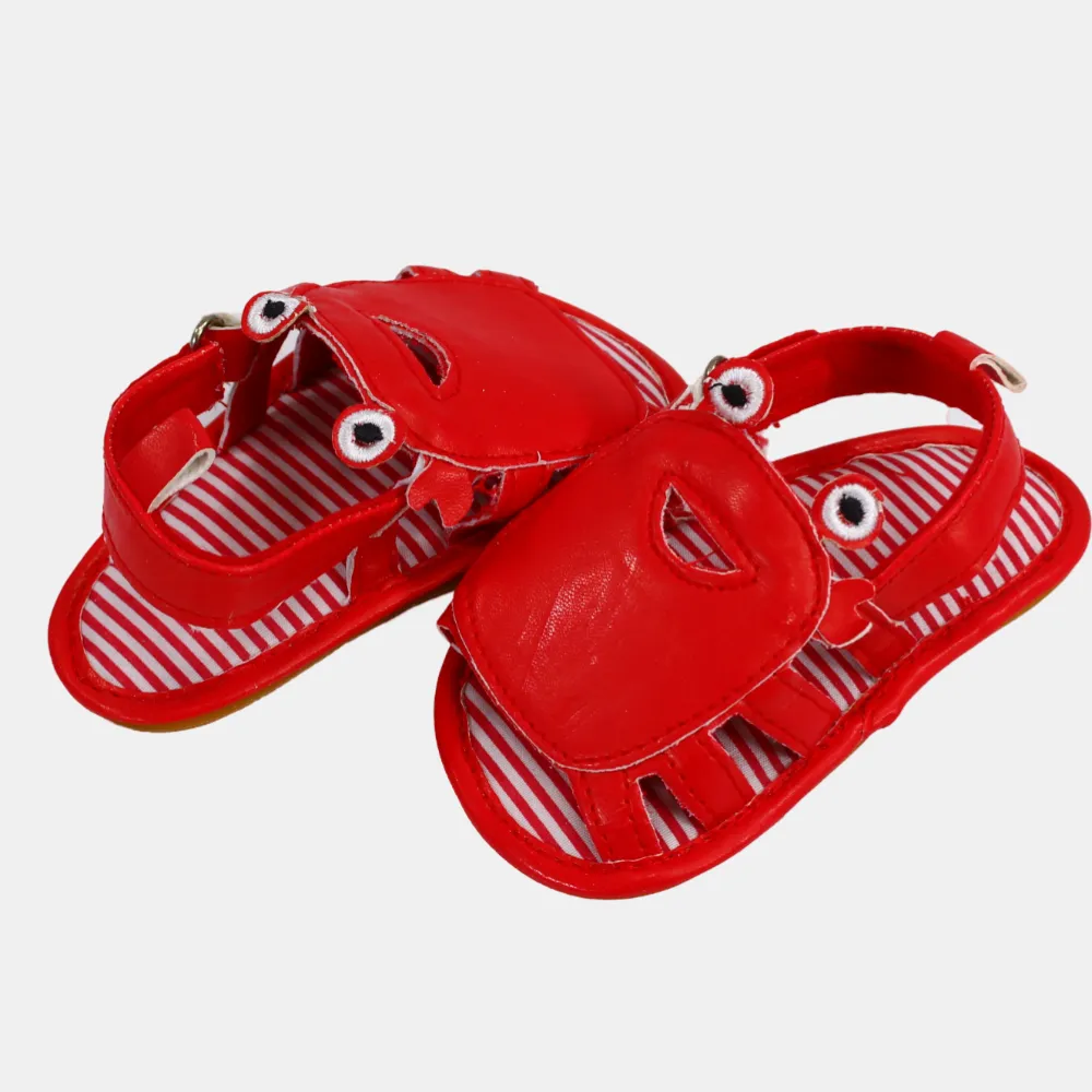 Ledersandalen für Jungen – Krebs-Design