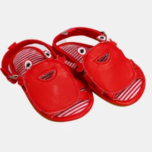 Ledersandalen für Jungen – Krebs-Design