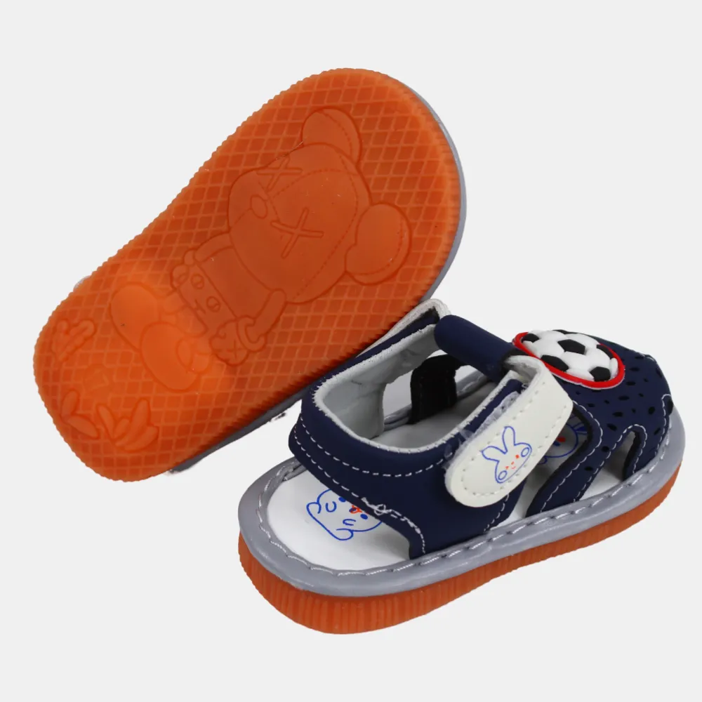 Leder-Sandalen für Jungen mit Fußball-Design