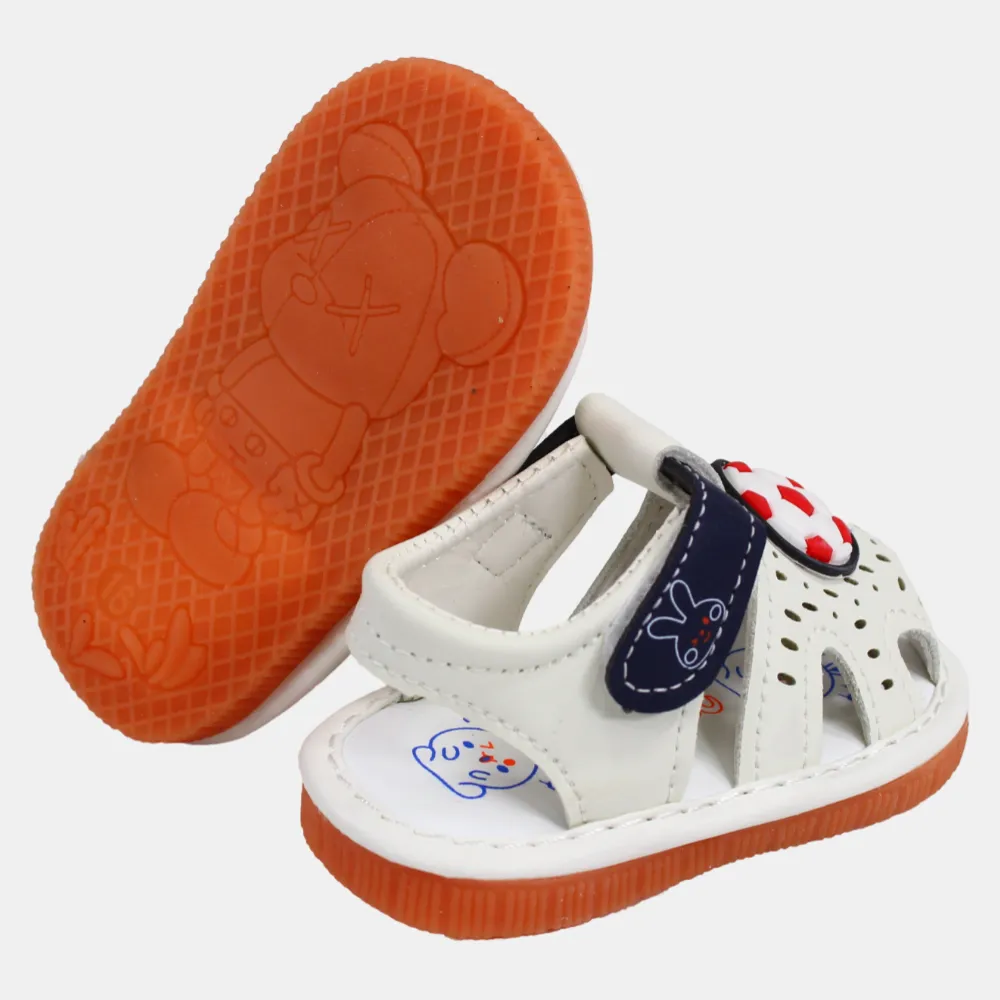 Leder-Sandalen für Jungen mit Fußball-Design