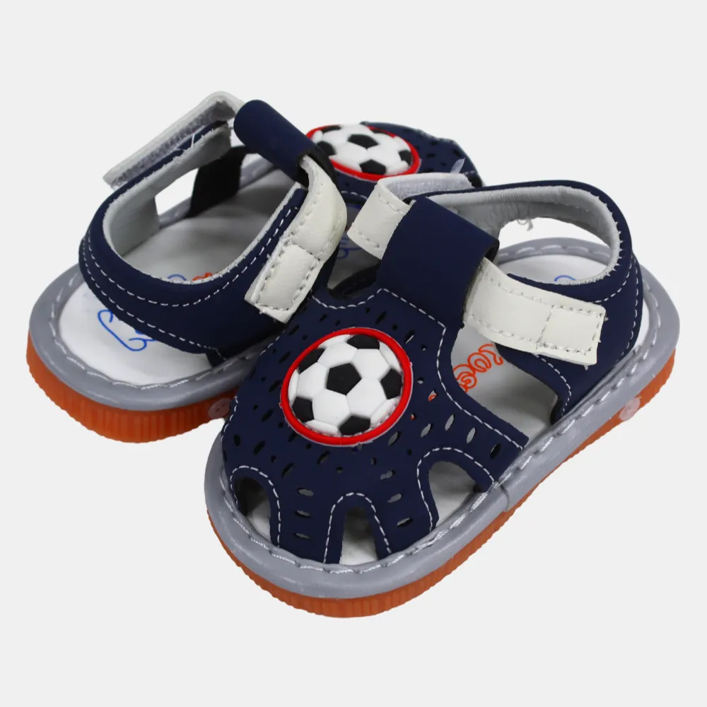 Leder-Sandalen für Jungen mit Fußball-Design