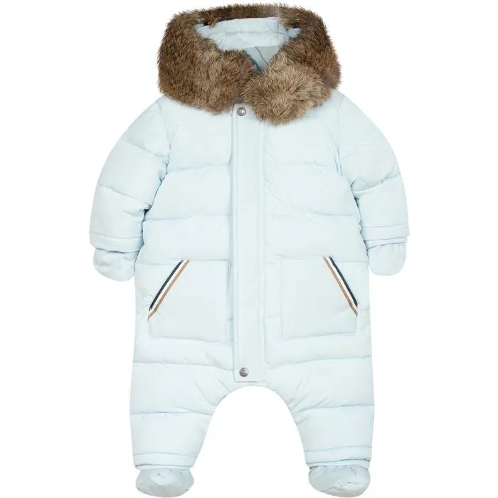 Baby Boys Hellblauer Schneeanzug