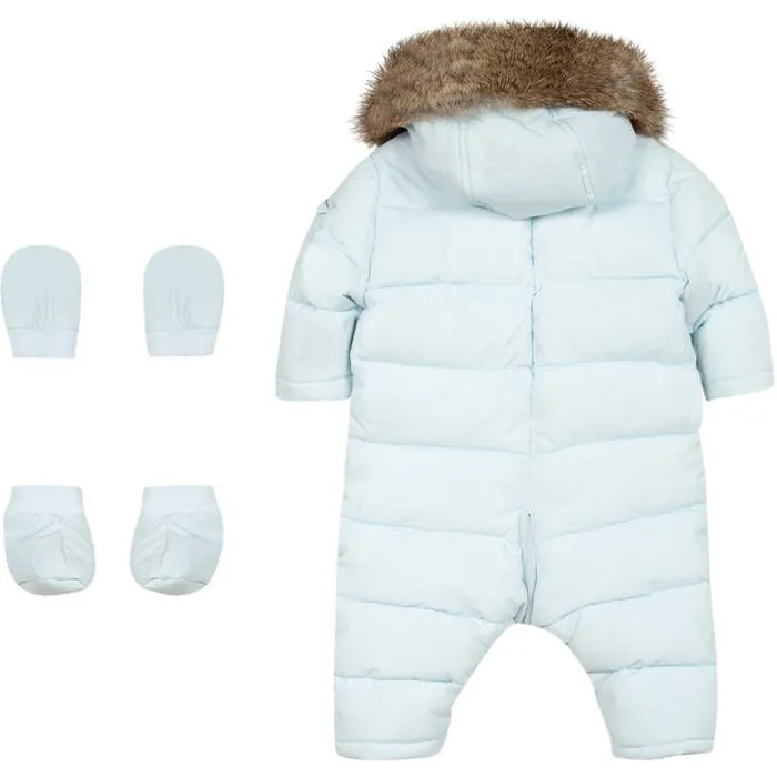 Baby Boys Hellblauer Schneeanzug