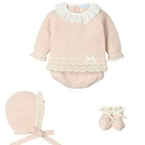 4-teiliges Strick-Set für Babygirls