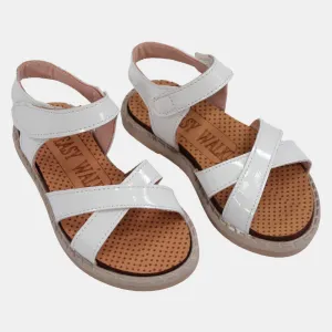 Ledersandalen für Babygirls – Weiche Farben