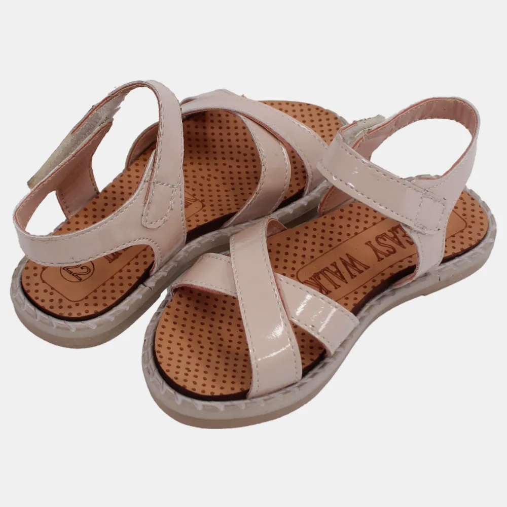 Ledersandalen für Babygirls – Weiche Farben