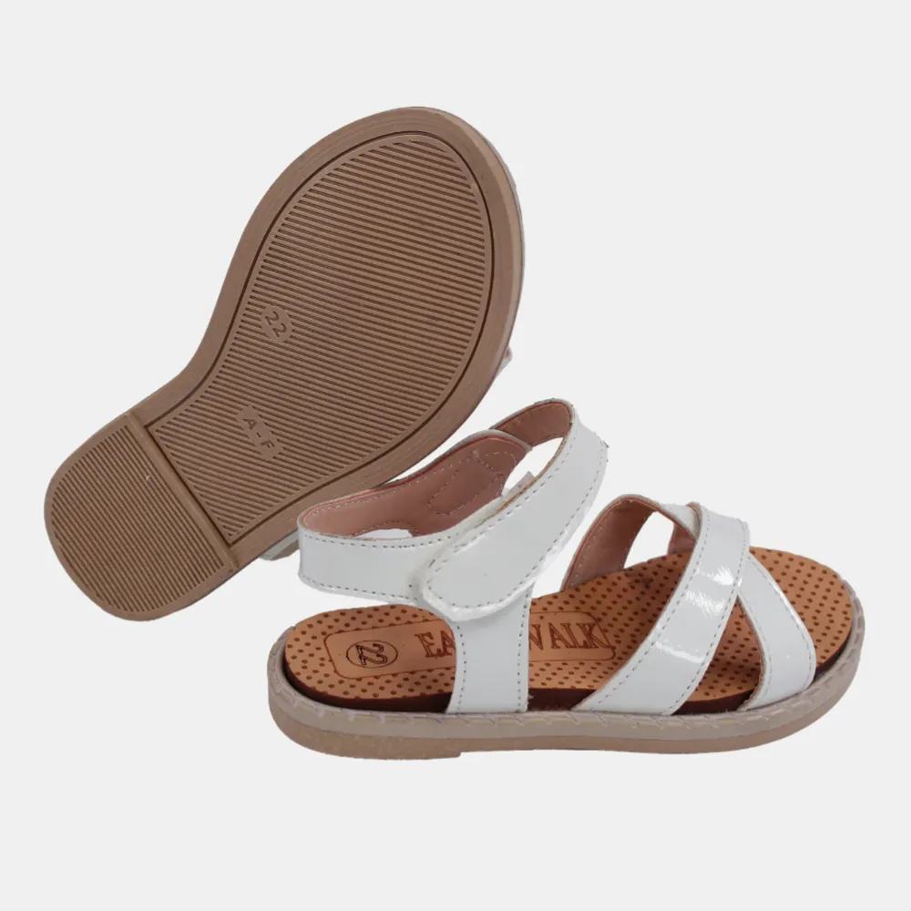 Ledersandalen für Babygirls – Weiche Farben