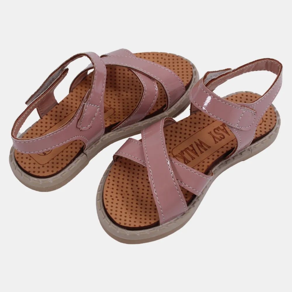 Ledersandalen für Babygirls – Weiche Farben