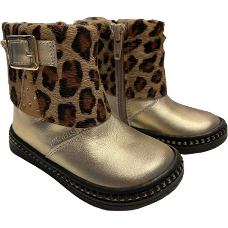 Baby-Mädchen Leopardenmuster Stiefel