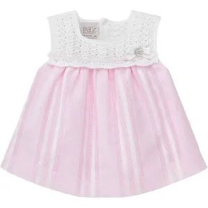 Rosa Aura Baumwollkleid & Bloomer-Set für Baby-Mädchen