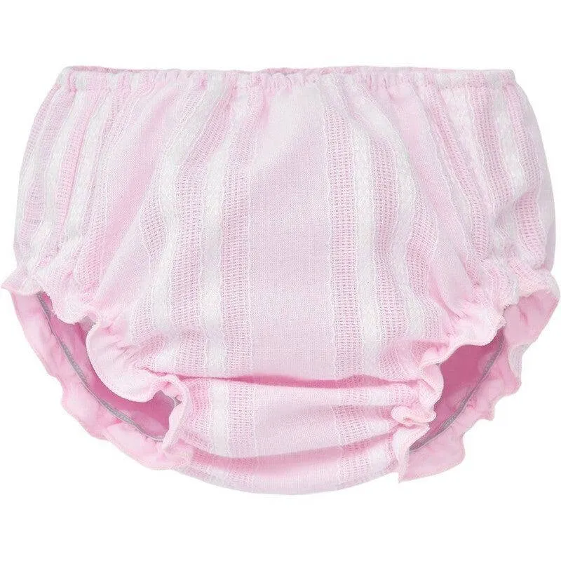 Rosa Aura Baumwollkleid & Bloomer-Set für Baby-Mädchen