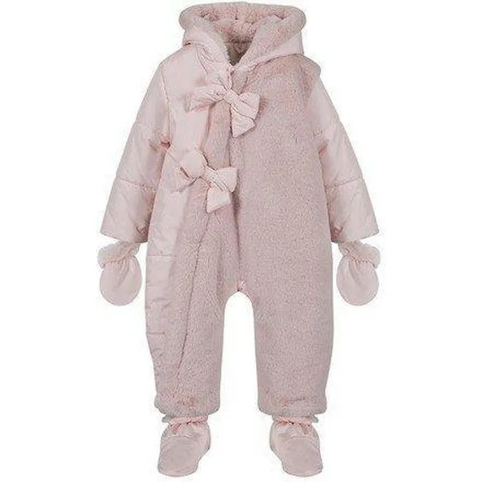 Rosa Schneeanzug für Babygirls