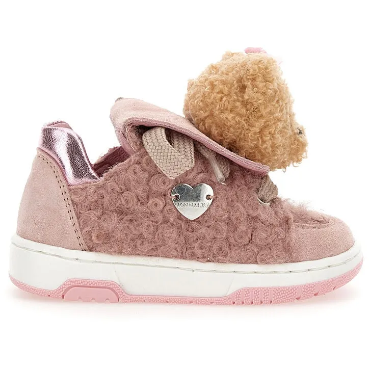 Rosa Teddy-Turnschuh für Baby-Mädchen