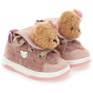 Rosa Teddy-Turnschuh für Baby-Mädchen